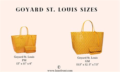 goyard st louis tote where to buy|goyard size pm or gm.